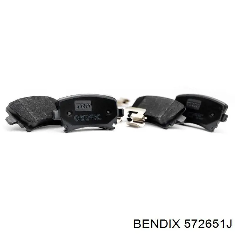 Передні тормозні колодки 572651J Jurid/Bendix