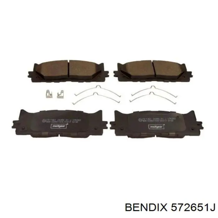Купити 572651J Jurid/Bendix Колодки гальмівні передні, дискові