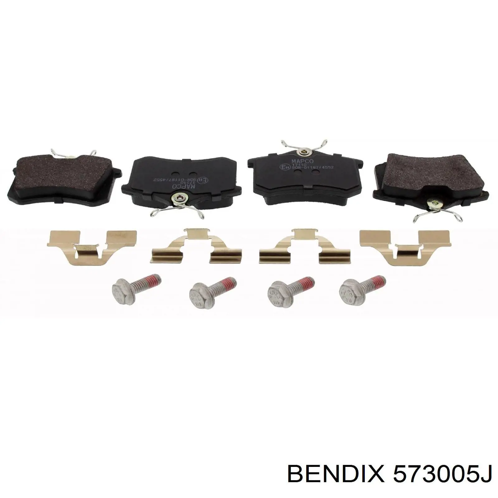 Купити 573005J Jurid/Bendix Задні колодки