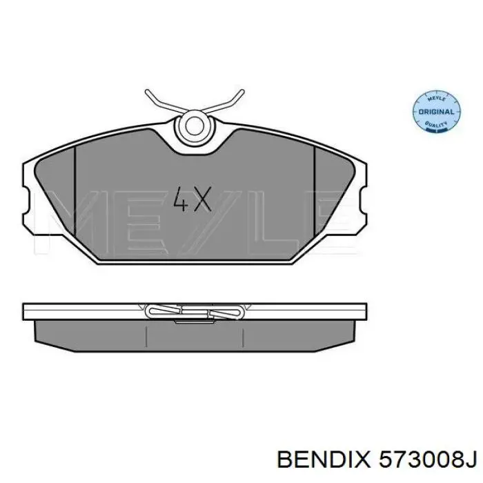 573008J Jurid/Bendix колодки гальмівні передні, дискові