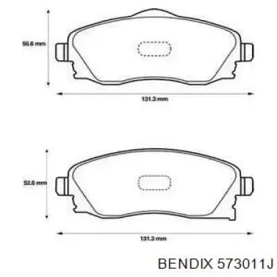 Гальмівні колодки Jurid/Bendix 573011J ціна, від 24.21 USD