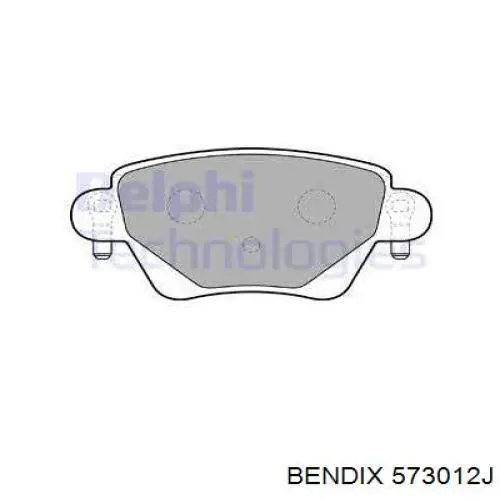 Задні гальмівні колодки 573012J Jurid/Bendix