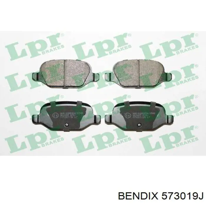 Задні гальмівні колодки Jurid/Bendix 573019J ціна, від 23.21 USD