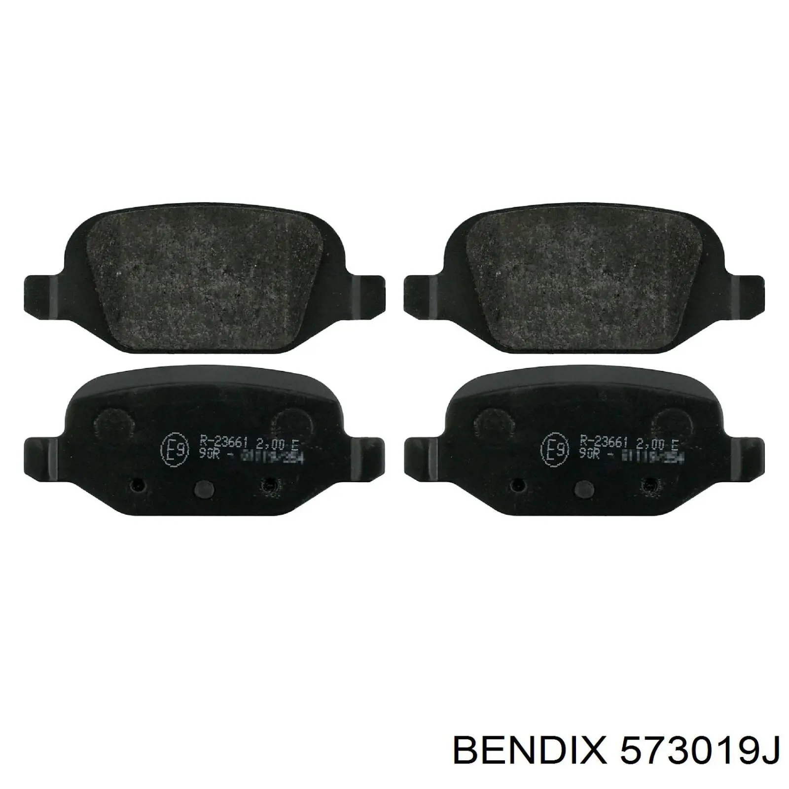 573019J Jurid/Bendix колодки гальмові задні, дискові