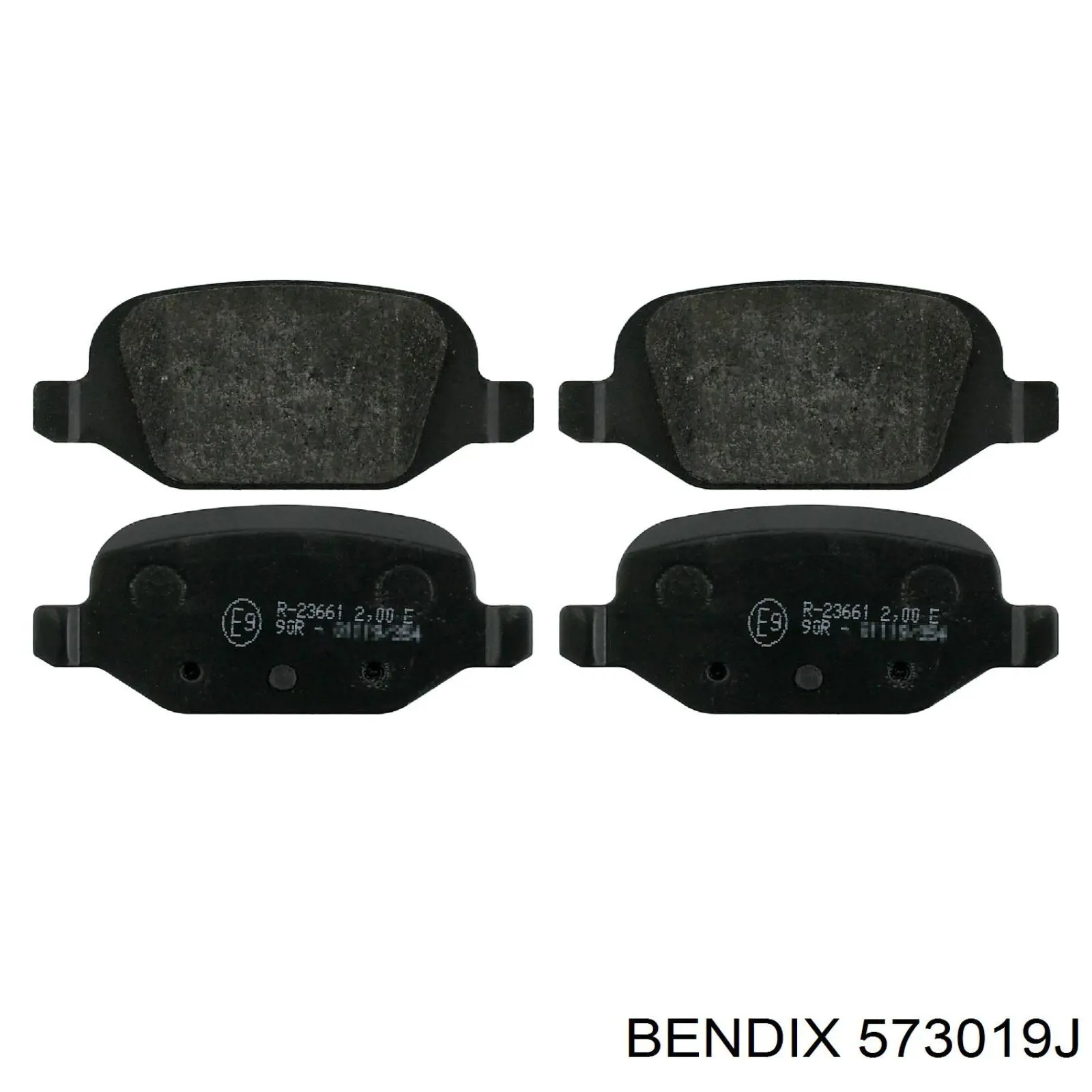 Колодки гальмові задні, дискові 573019J Jurid/Bendix