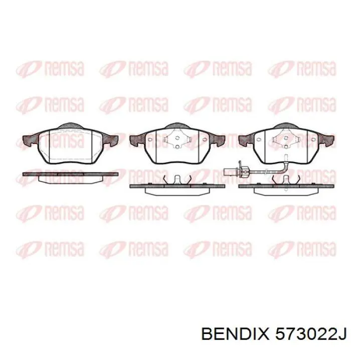 Купити 573022J Jurid/Bendix Колодки гальмівні передні, дискові