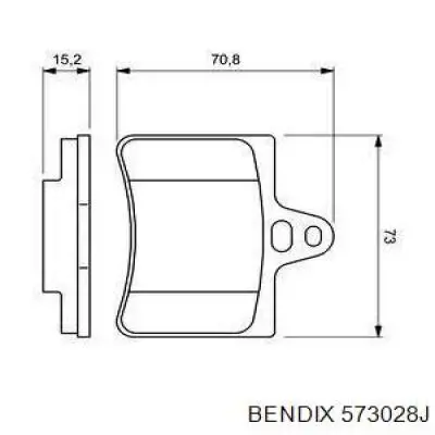 Купити 573028J Jurid/Bendix Задні колодки