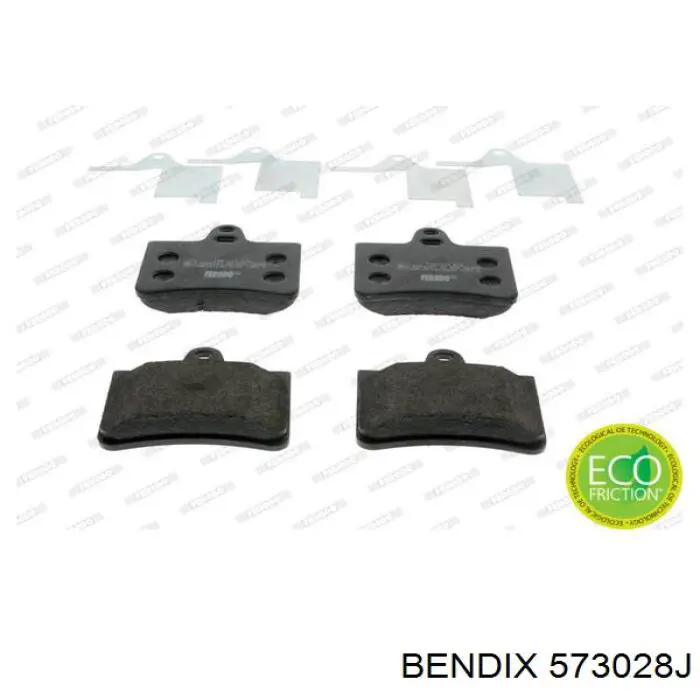 Задні гальмівні колодки 573028J Jurid/Bendix