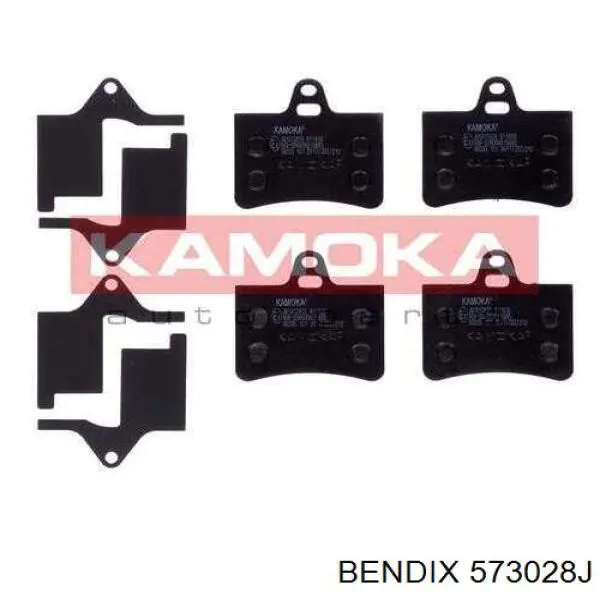 Задні дискові колодки Jurid/Bendix 573028J