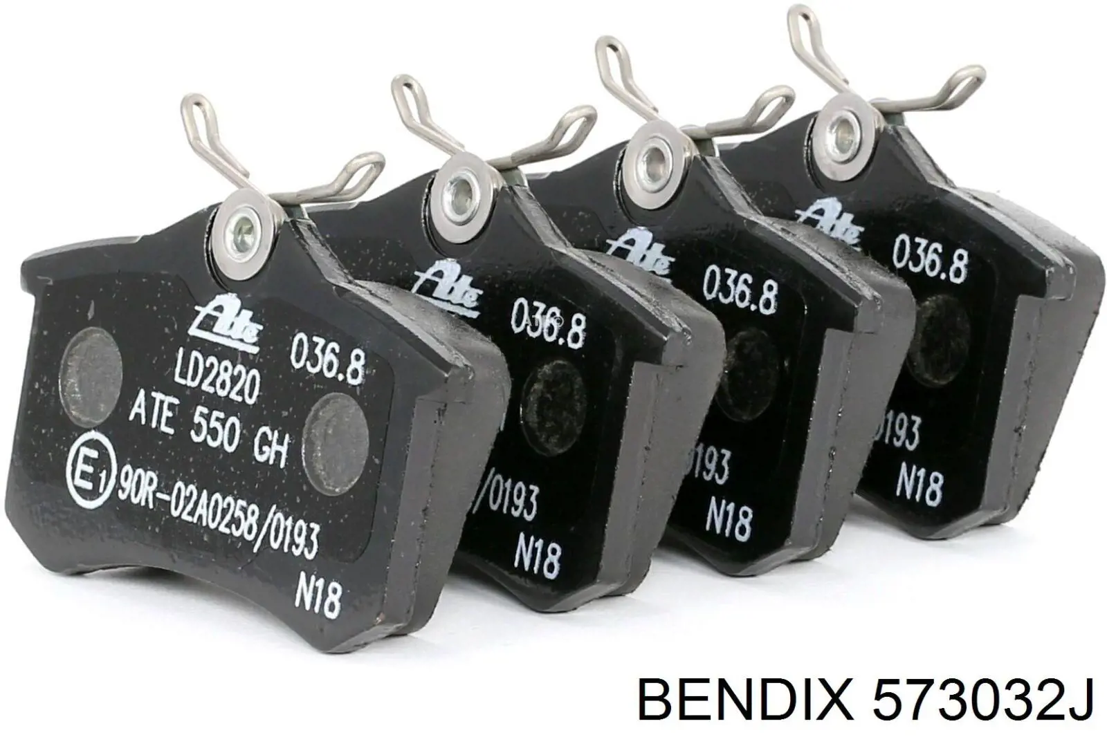 Задні гальмівні колодки 573032J Jurid/Bendix