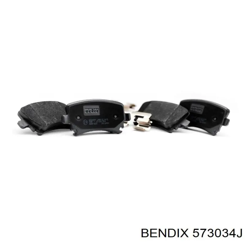 Передні тормозні колодки 573034J Jurid/Bendix