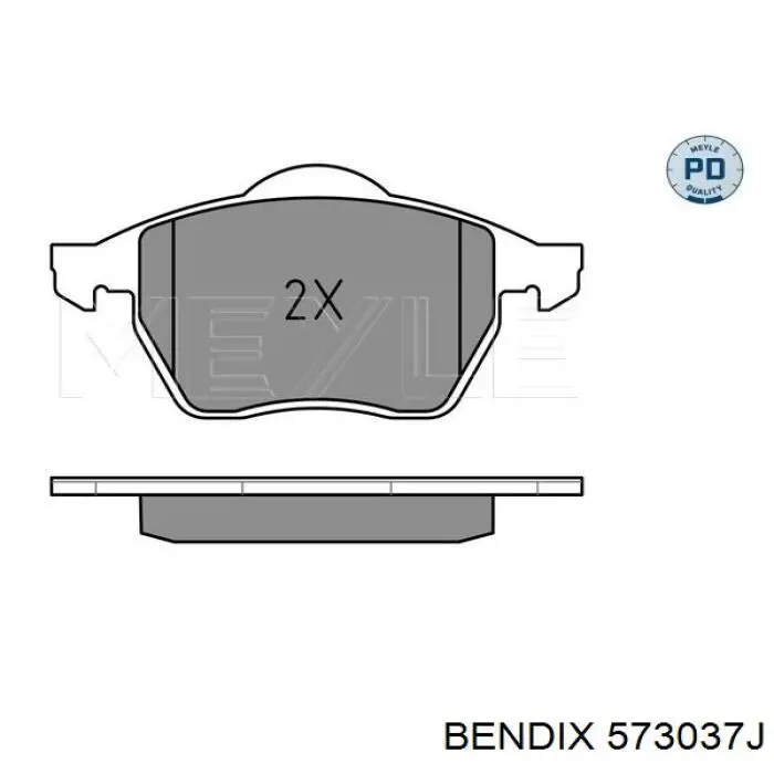 Гальмівні колодки Jurid/Bendix 573037J ціна, від 36.27 USD
