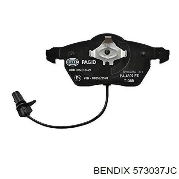 Купити 573037JC Jurid/Bendix Колодки гальмівні передні, дискові