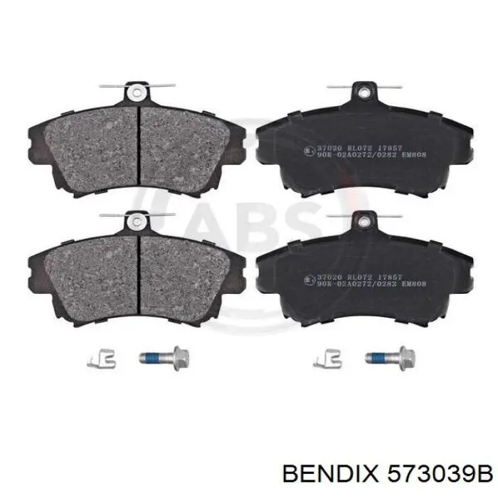 Передні тормозні колодки 573039B Jurid/Bendix