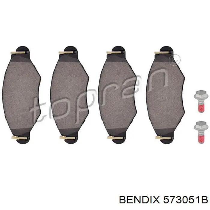 Передні тормозні колодки 573051B Jurid/Bendix