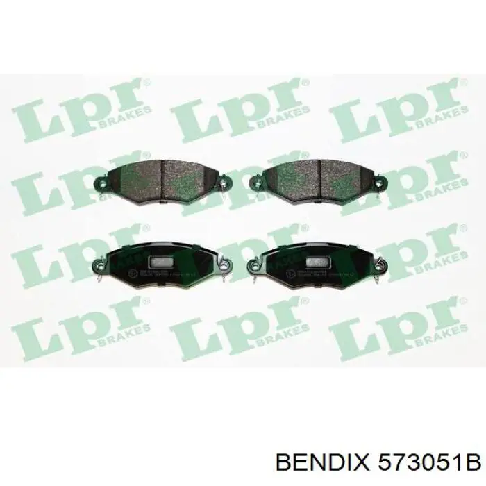 573051B Jurid/Bendix Передні гальмівні колодки