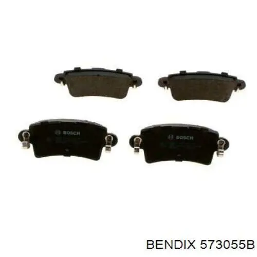 Задні гальмівні колодки 573055B Jurid/Bendix