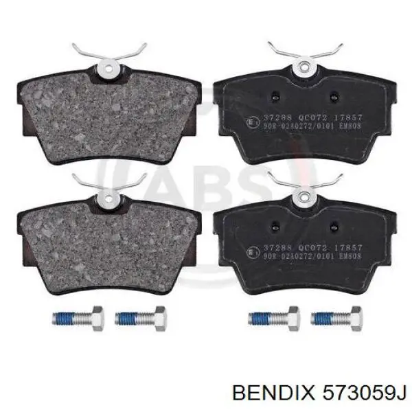 573059J Jurid/Bendix Колодки гальмівні задні, дискові