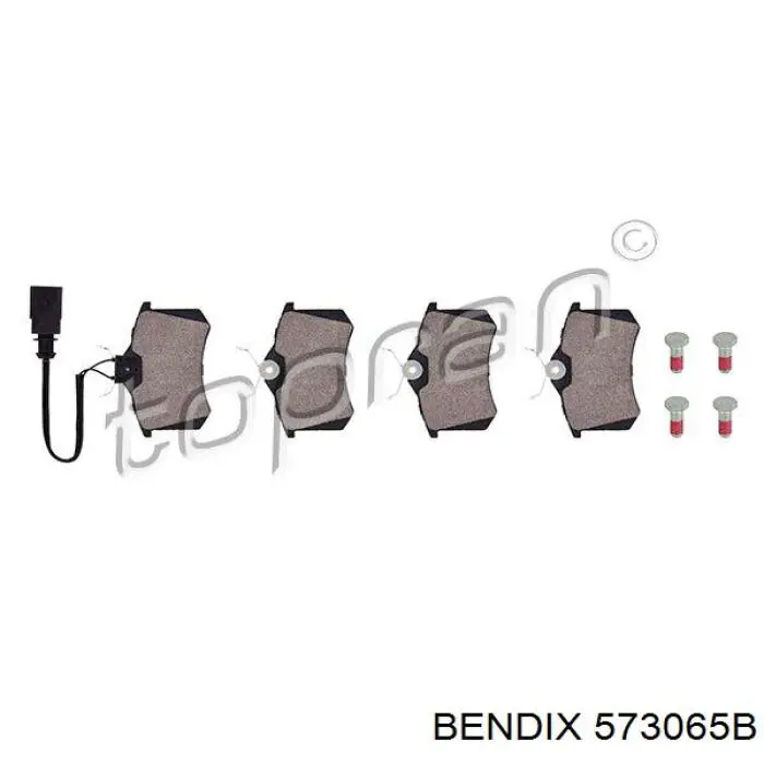 Купити 573065B Jurid/Bendix Задні колодки