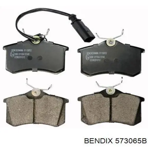 573065B Jurid/Bendix Колодки гальмівні задні, дискові