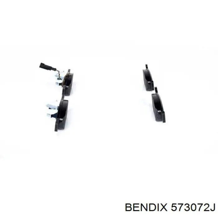 Передні тормозні колодки 573072J Jurid/Bendix