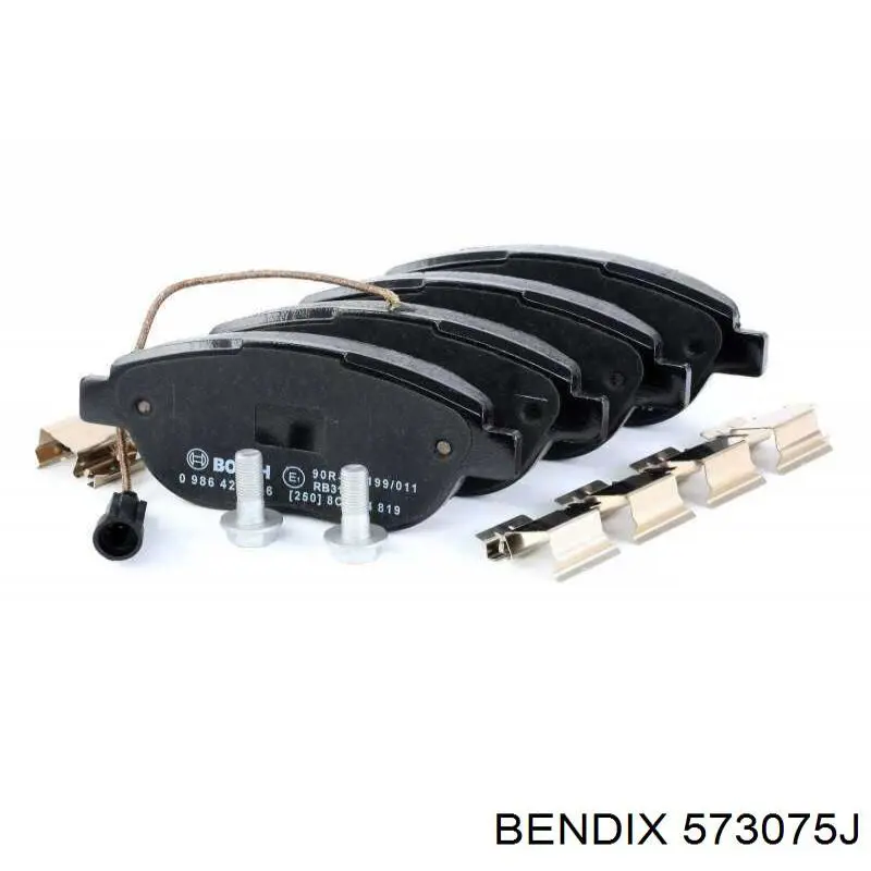 Купити 573075J Jurid/Bendix Колодки гальмівні передні, дискові