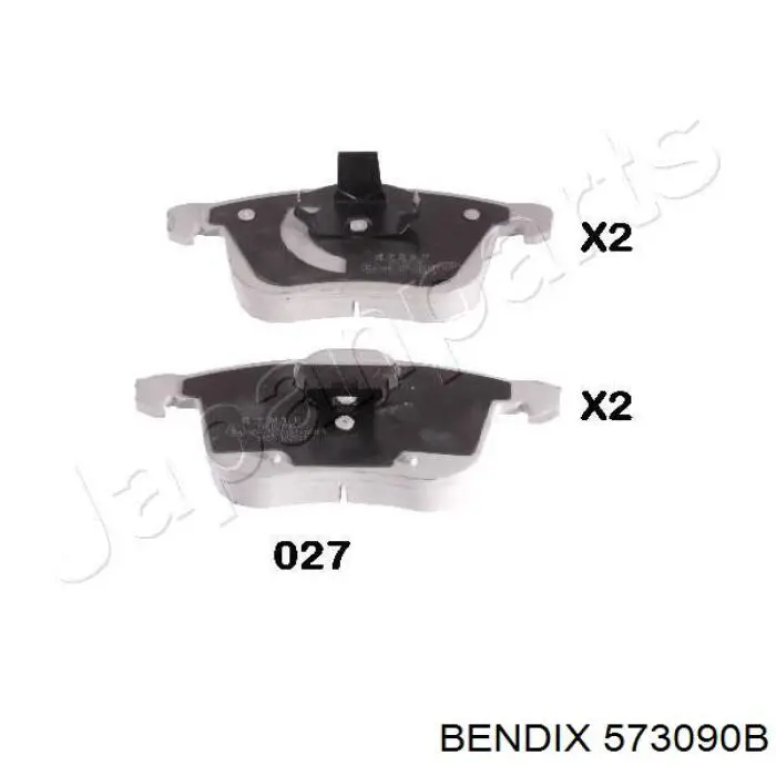 573090B Jurid/Bendix колодки гальмівні передні, дискові
