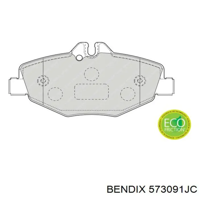 Купити 573091JC Jurid/Bendix Колодки гальмівні передні, дискові