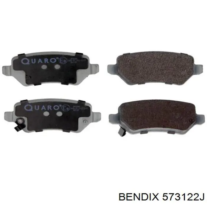Задні гальмівні колодки Jurid/Bendix 573122J ціна, від 20.49 USD