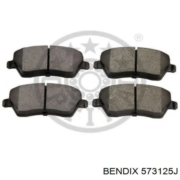 Передні тормозні колодки 573125J Jurid/Bendix
