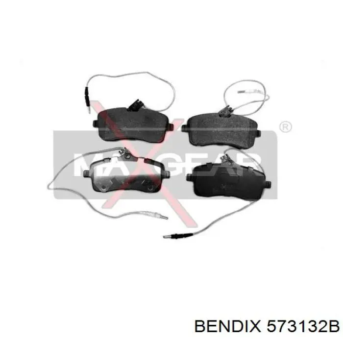 573132B Jurid/Bendix Передні гальмівні колодки