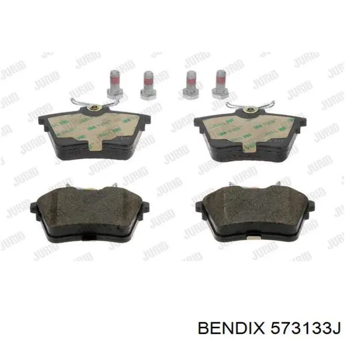 573133J Jurid/Bendix Колодки гальмівні задні, дискові