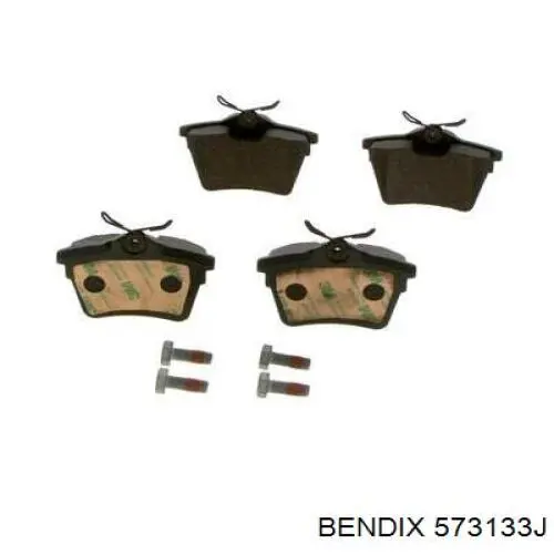 Задні гальмівні колодки Jurid/Bendix 573133J ціна, від 21.68 USD