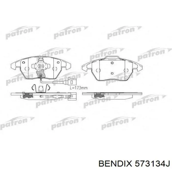 Гальмівні колодки Jurid/Bendix 573134J ціна, від 30.58 USD