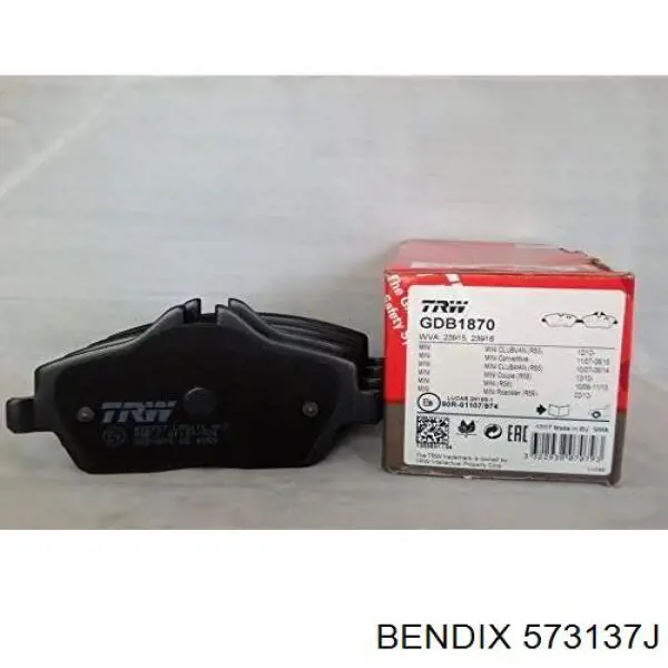 Передні тормозні колодки 573137J Jurid/Bendix