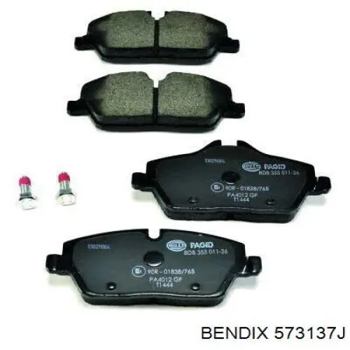 Гальмівні колодки Jurid/Bendix 573137J ціна, від 32.10 USD
