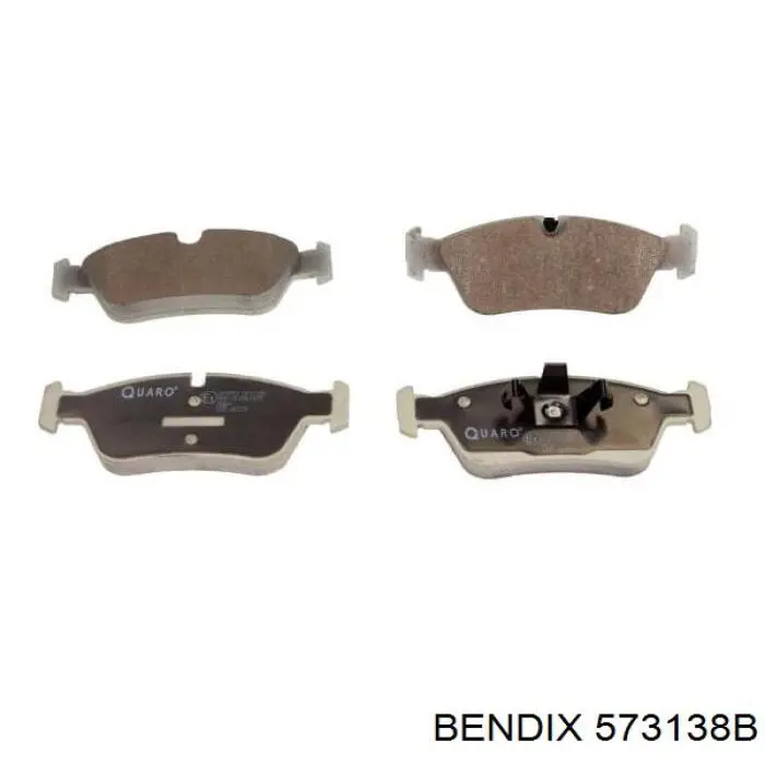 Передні тормозні колодки 573138B Jurid/Bendix