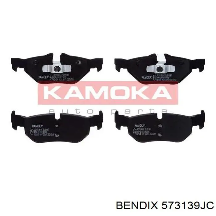 573139JC Jurid/Bendix Колодки гальмівні задні, дискові