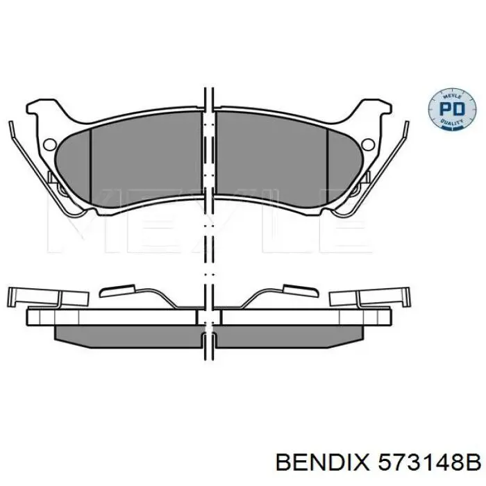 Купити 573148B Jurid/Bendix Задні колодки