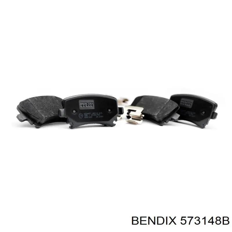 Задні гальмівні колодки 573148B Jurid/Bendix