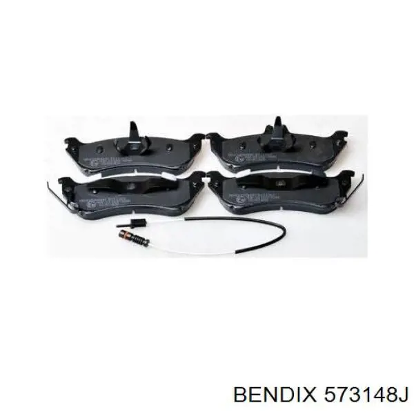 573148J Jurid/Bendix Колодки гальмівні задні, дискові