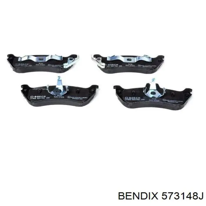 Задні дискові колодки Jurid/Bendix 573148J