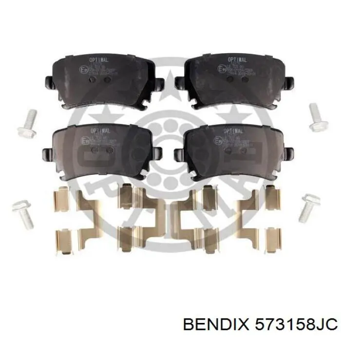 Задні гальмівні колодки Jurid/Bendix 573158JC ціна, від 31.05 USD