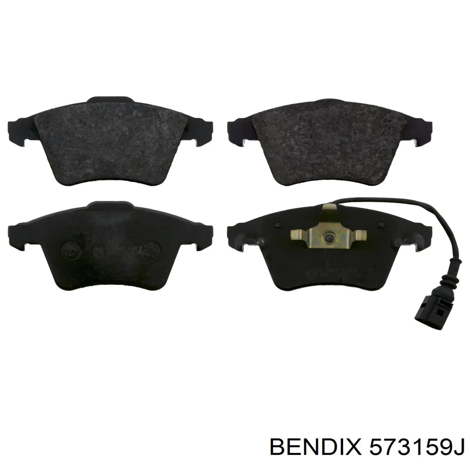 573159J Jurid/Bendix колодки гальмівні передні, дискові