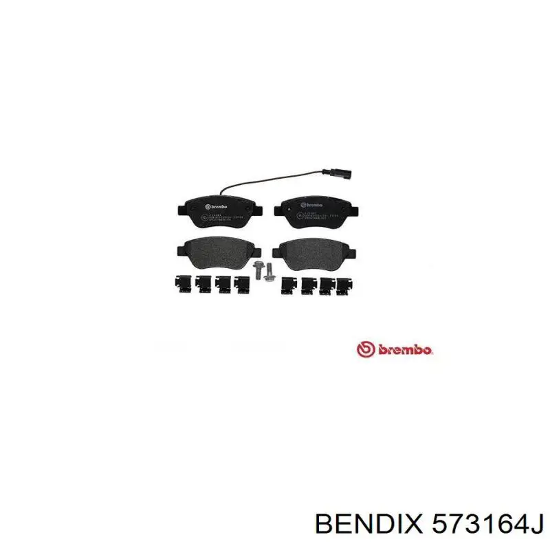 Передні тормозні колодки 573164J Jurid/Bendix