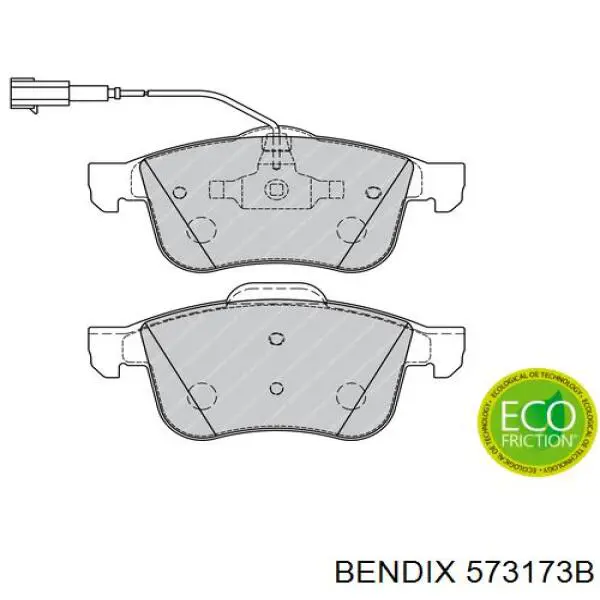 Передні тормозні колодки 573173B Jurid/Bendix