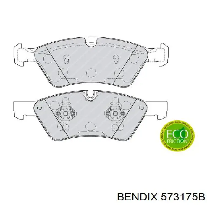 Тормозні колодки Jurid/Bendix 573175B