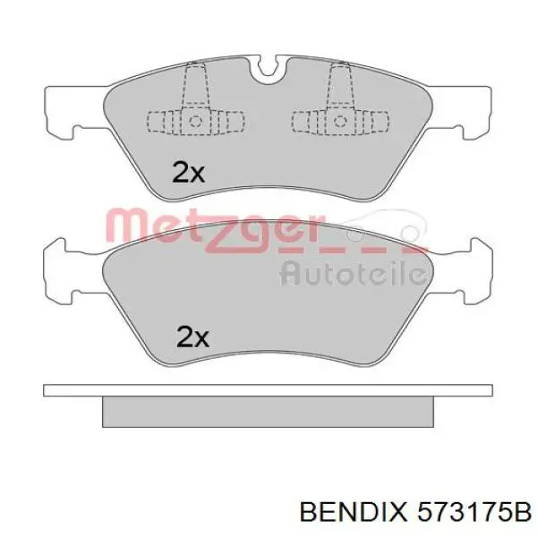Купити 573175B Jurid/Bendix Колодки гальмівні передні, дискові