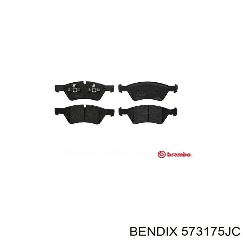 Передні тормозні колодки 573175JC Jurid/Bendix