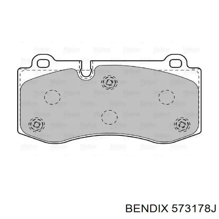 Гальмівні колодки Jurid/Bendix 573178J ціна, від 46.90 USD